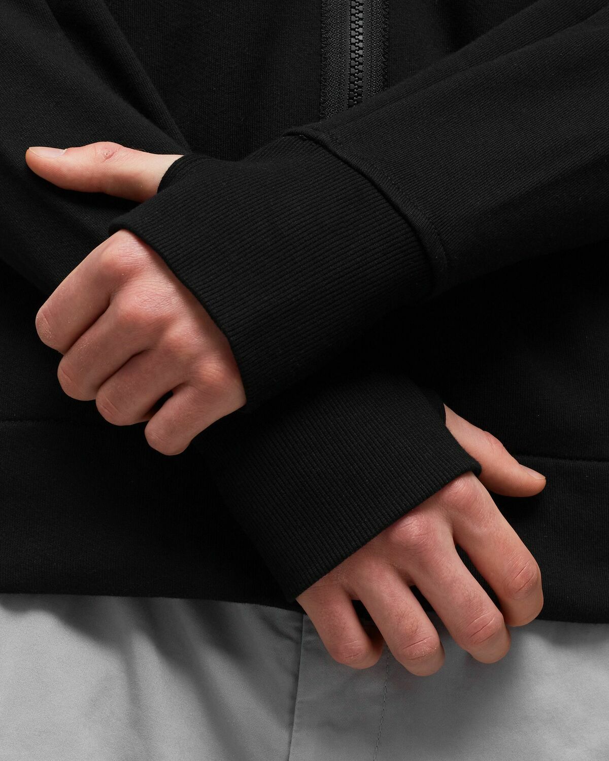 C.P. Company Sweatshirts Hooded Open Black Hoodies|Zippers C.P.