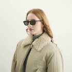 Le Specs Heart Throb Sunglasses in Black/Smoke Mono Polarized 
