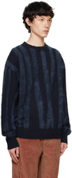 le PÈRE Blue Tyndell Stripe Sweater