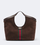 Gucci Gucci Giglio Large suede tote bag