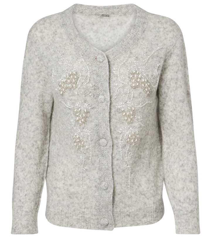 Photo: Jacques Wei Beaded alpaca and wool-blend cardigan