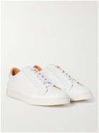 THOM SWEENEY - Full-Grain Leather Sneakers - White