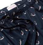 Derek Rose - Nelson Printed Cotton-Batiste Pyjama Shorts - Navy