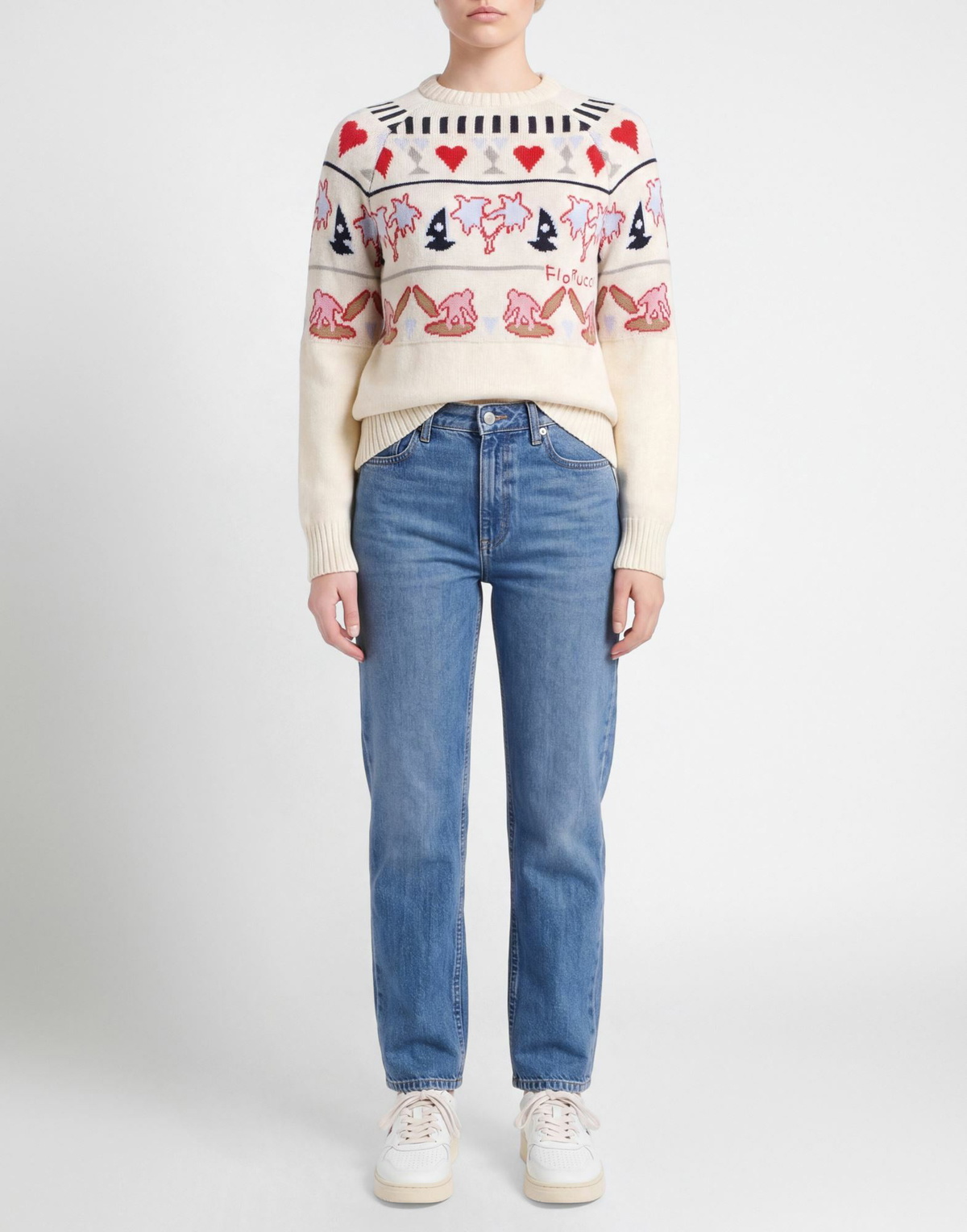 Fiorucci Womens Sweater Ivory