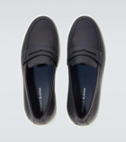 Manolo Blahnik Ellis leather loafers