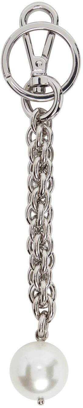 Simone Rocha Silver Pearl Keychain Simone Rocha