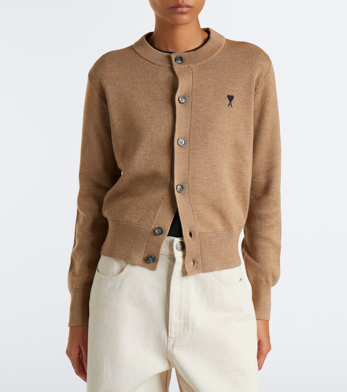 Ami Paris Ami de Cœur wool cardigan
