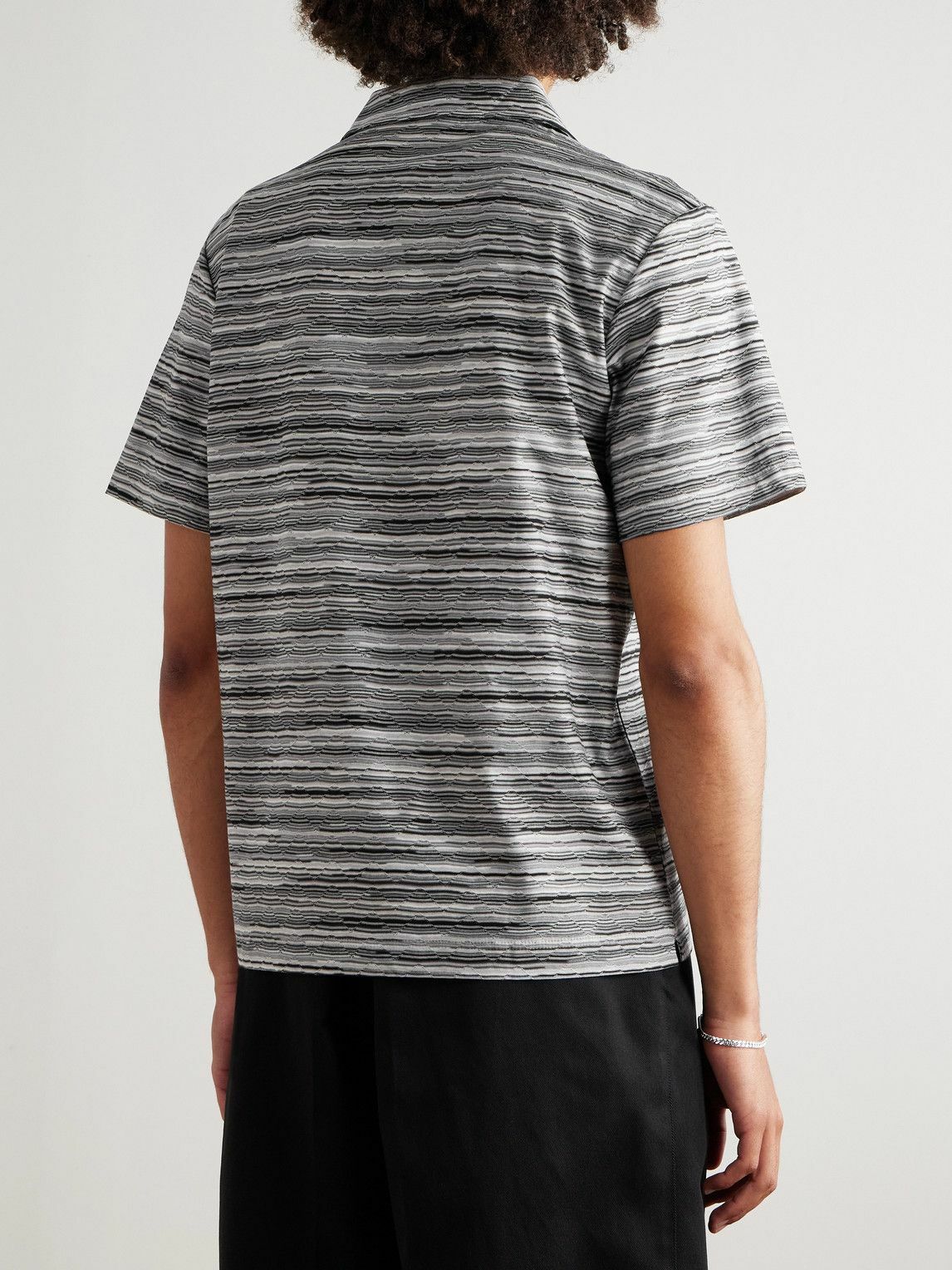 Missoni - Space-Dyed Cotton Polo Shirt - Gray