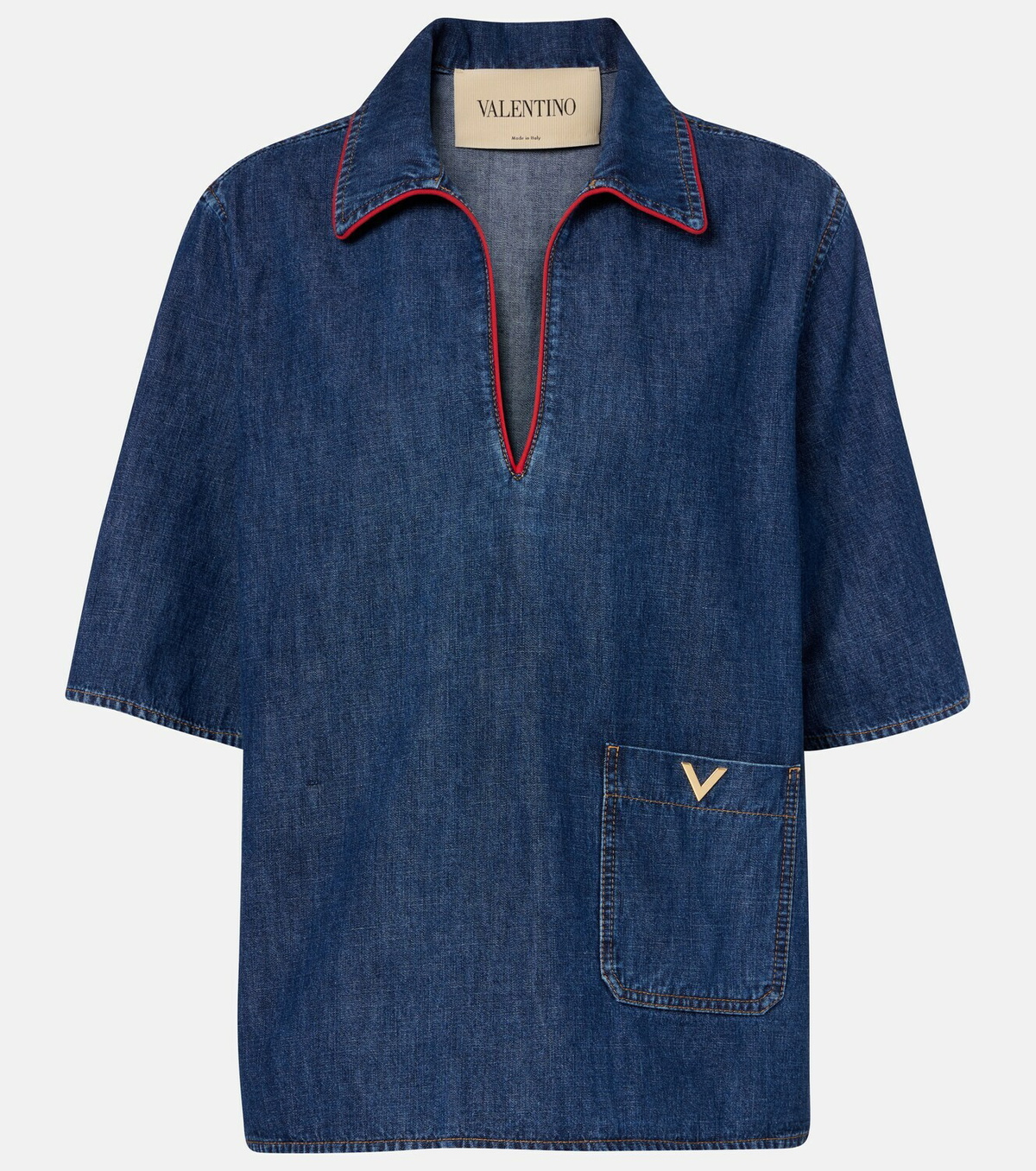 Valentino VGold denim top