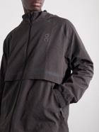 On - Performance Volt Jacquard-Woven Running Jacket - Brown