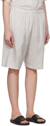 The Row White Zinnia Shorts
