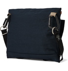 Master-Piece - Leather-Trimmed Nylon-Twill Messenger Bag - Blue