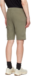 C.P. Company Green Garment-Dyed Shorts