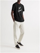 Café Kitsuné - Logo-Print Cotton-Jersey T-Shirt - Black