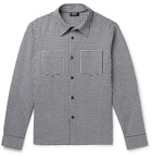 A.P.C. - Gingham Cotton and Linen-Blend Shirt - Navy