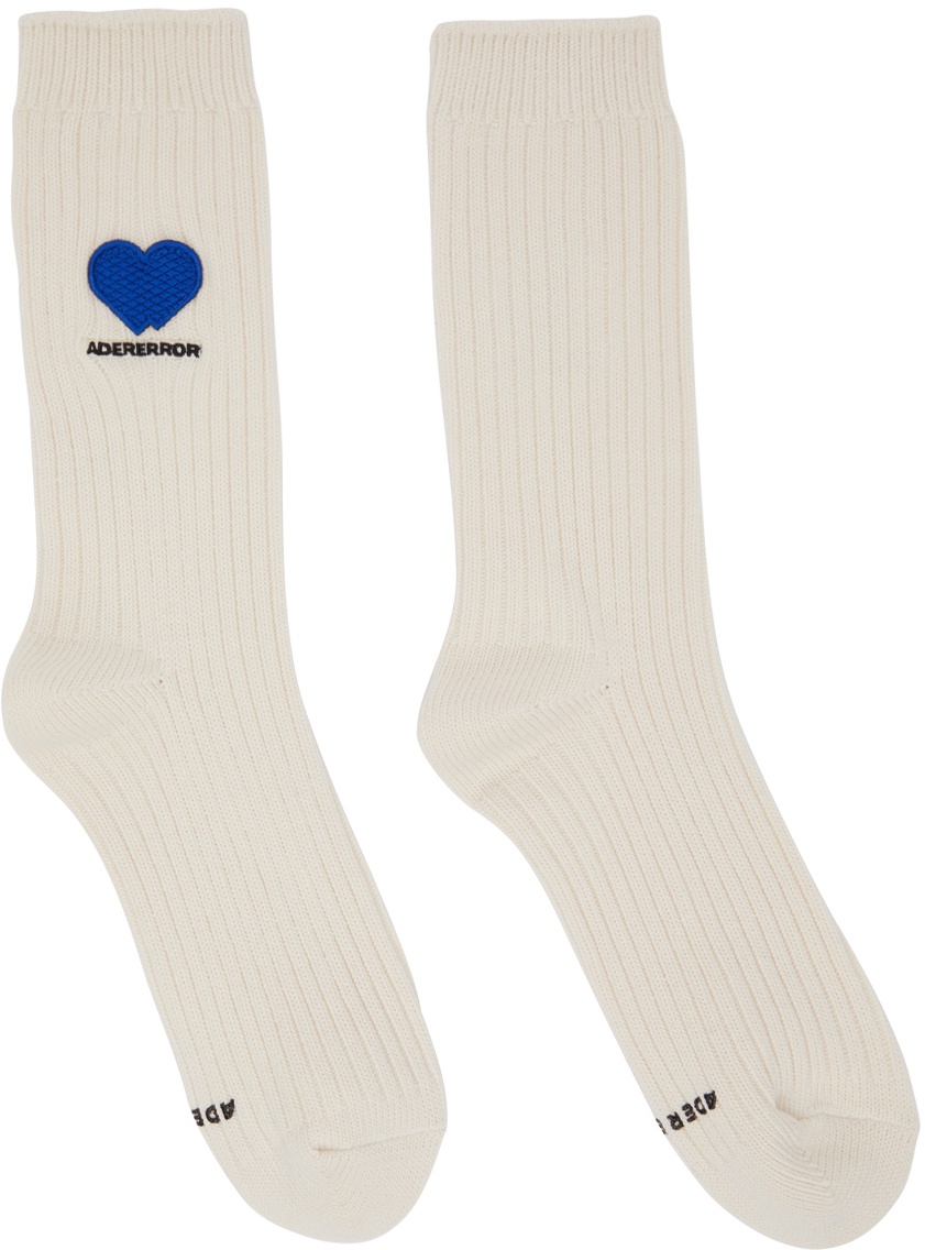 Photo: ADER error Off-White Twin Heart Socks