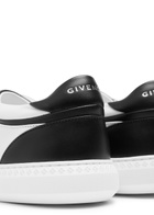 Givenchy G Set Panelled Leather Sneakers White And Black