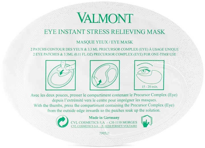 Photo: Valmont Instant Stress Relieving Eye Mask, 5 x 3.3 mL