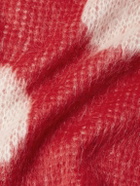 Marni - Polka-Dot Intarsia-Knit Sweater - Red