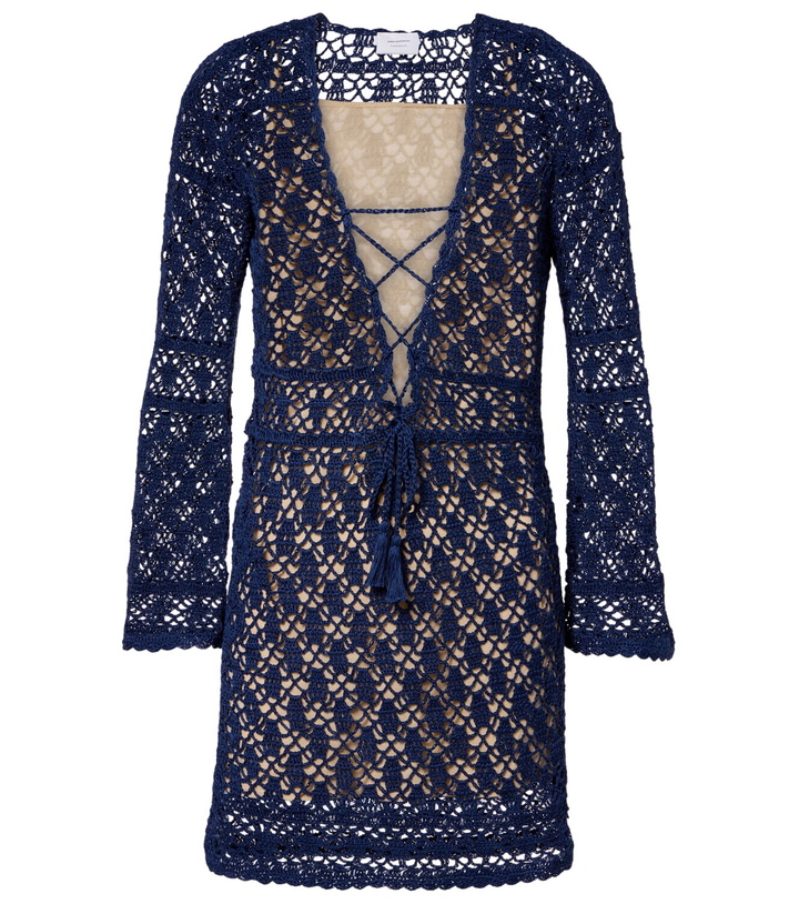 Photo: Anna Kosturova Bianca crochet cotton minidress