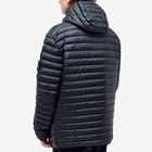 Stone Island Men's Lightweight Hooded Down Jacket in Navy Blue