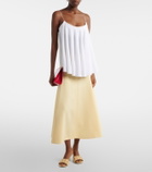 Jacquemus Voile open-back jersey top