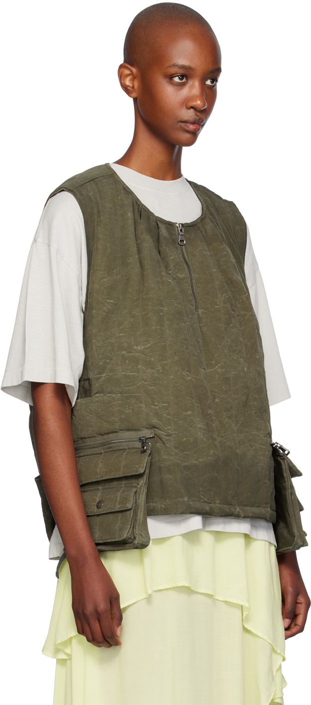 Andersson Bell Khaki Padded Turtle Vest