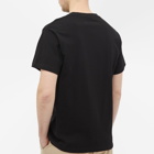 Pass~Port Men's Arched Embroidery T-Shirt in Black