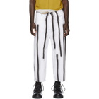 Eckhaus Latta White and Black Spray Baggy Jeans