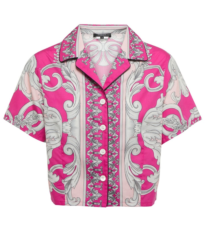 Photo: Versace - Baroque cropped pajama top