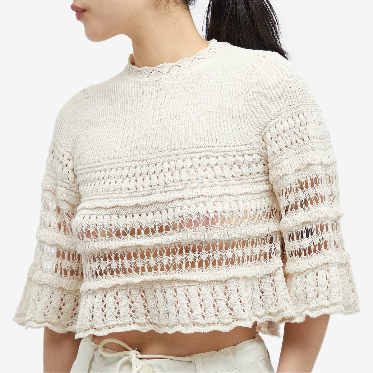 Isabel Marant Étoile Women's Frizy knit top in Ecru Isabel