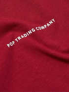 Pop Trading Company - Logo-Print Cotton-Jersey T-Shirt - Red