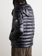 Moncler - Logo-Appliquéd Quilted Shell Down Hooded Jacket - Black
