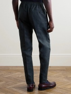 Rubinacci - Straight-Leg Linen Trousers - Blue