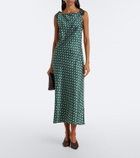 Dôen Mariselle paisley silk-blend midi dress