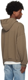 John Elliott Brown Frances Full Zip Hoodie