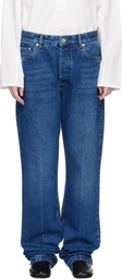 Studio Nicholson Blue Barra Denim Jeans
