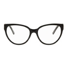 Balenciaga Black Acetate Cat-Eye Glasses