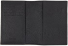 ZEGNA Black Deerskin Passport Holder