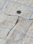 Portuguese Flannel - Fixon Checked Wool Overshirt - Gray
