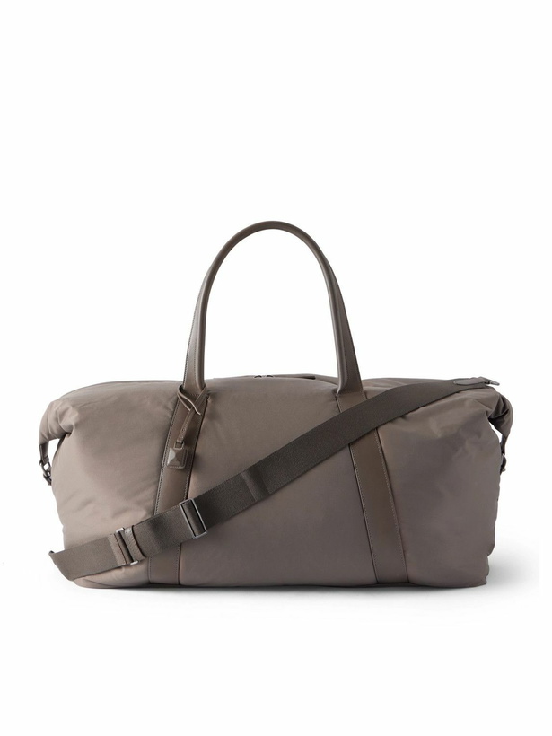 Photo: Loro Piana - Leather-Trimmed Shell Weekend Bag