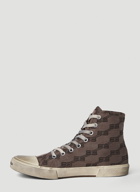 BB Paris Distressed Sneakers in Brown