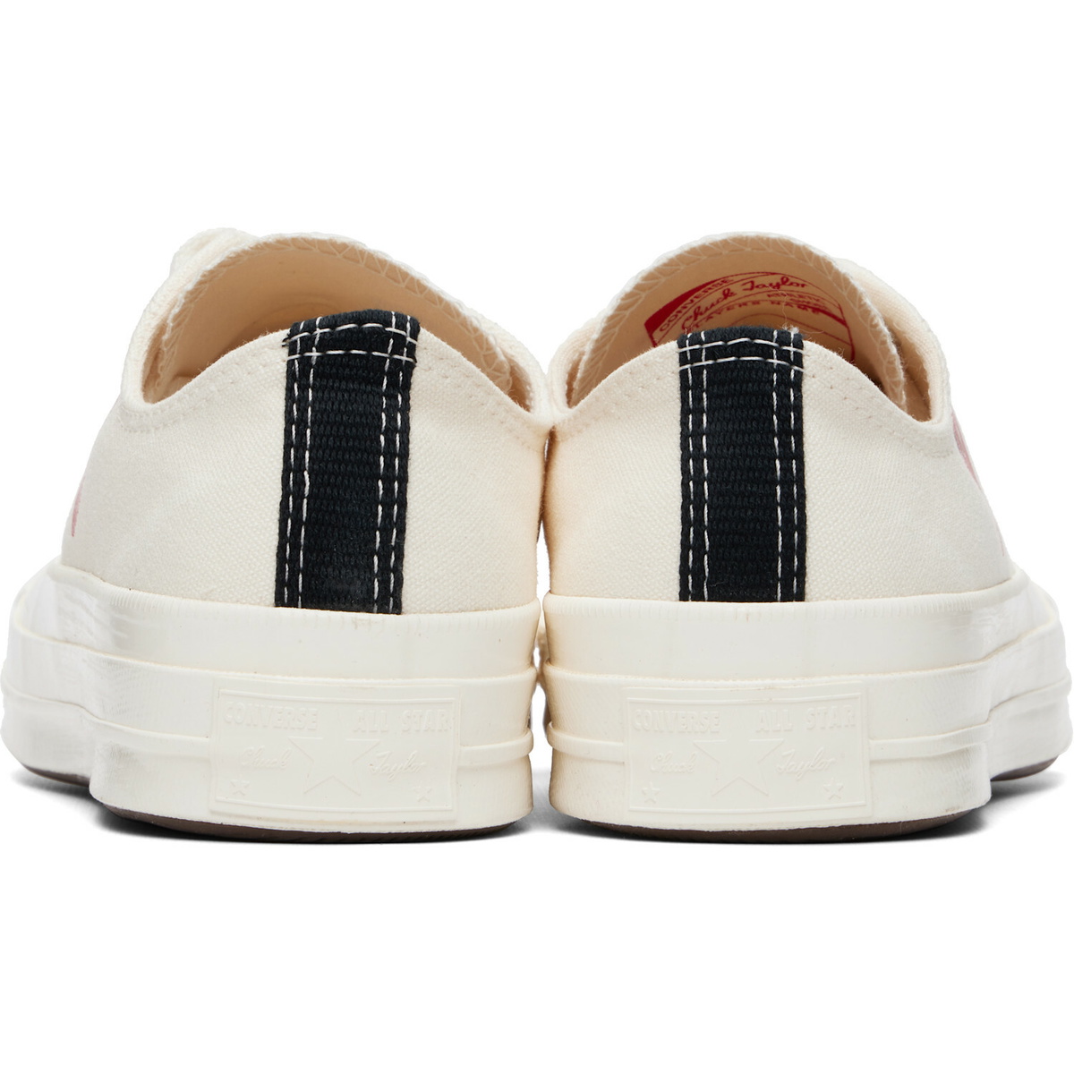 COMME des GARÇONS PLAY Off-White Converse Edition Chuck 70 OG Single Heart Sneakers