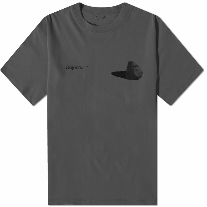 Photo: Objects IV Life Boulder Print T-Shirt in Anthracite Grey