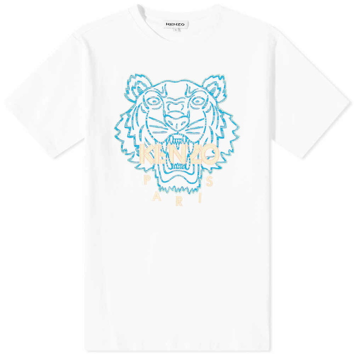 Photo: Kenzo Men's Actua Summer Relaxed Tiger T-Shirt in White