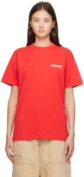 Jacquemus Red Le Papier 'Le T-Shirt Jacquemus' T-Shirt