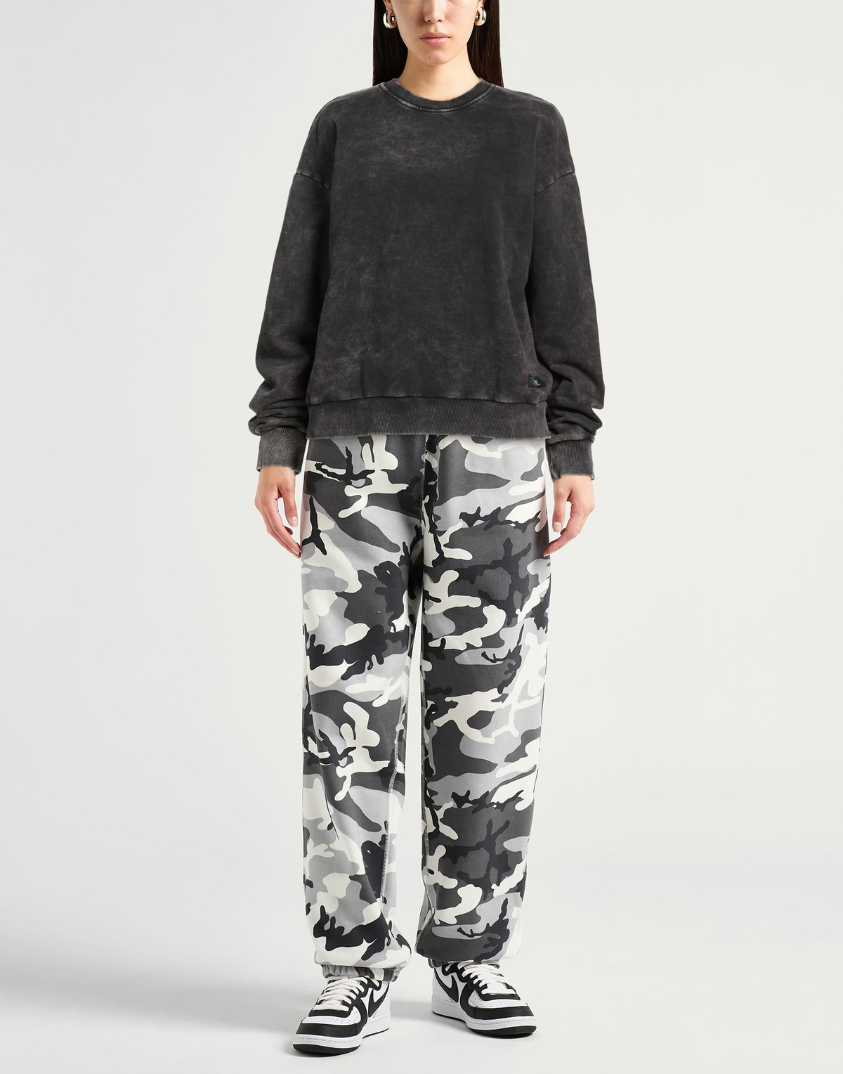 Shoe Womens Sweatshirt in Black