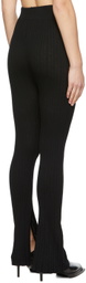System Black Wool Lounge Pants