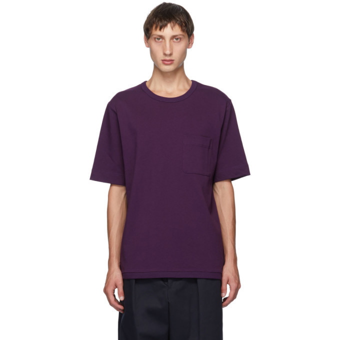 Photo: Dries Van Noten Purple Thick T-Shirt