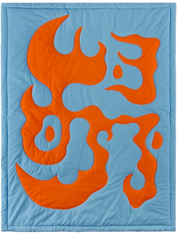 Photo: Claire Duport Blue & Orange Medium Form I Blanket